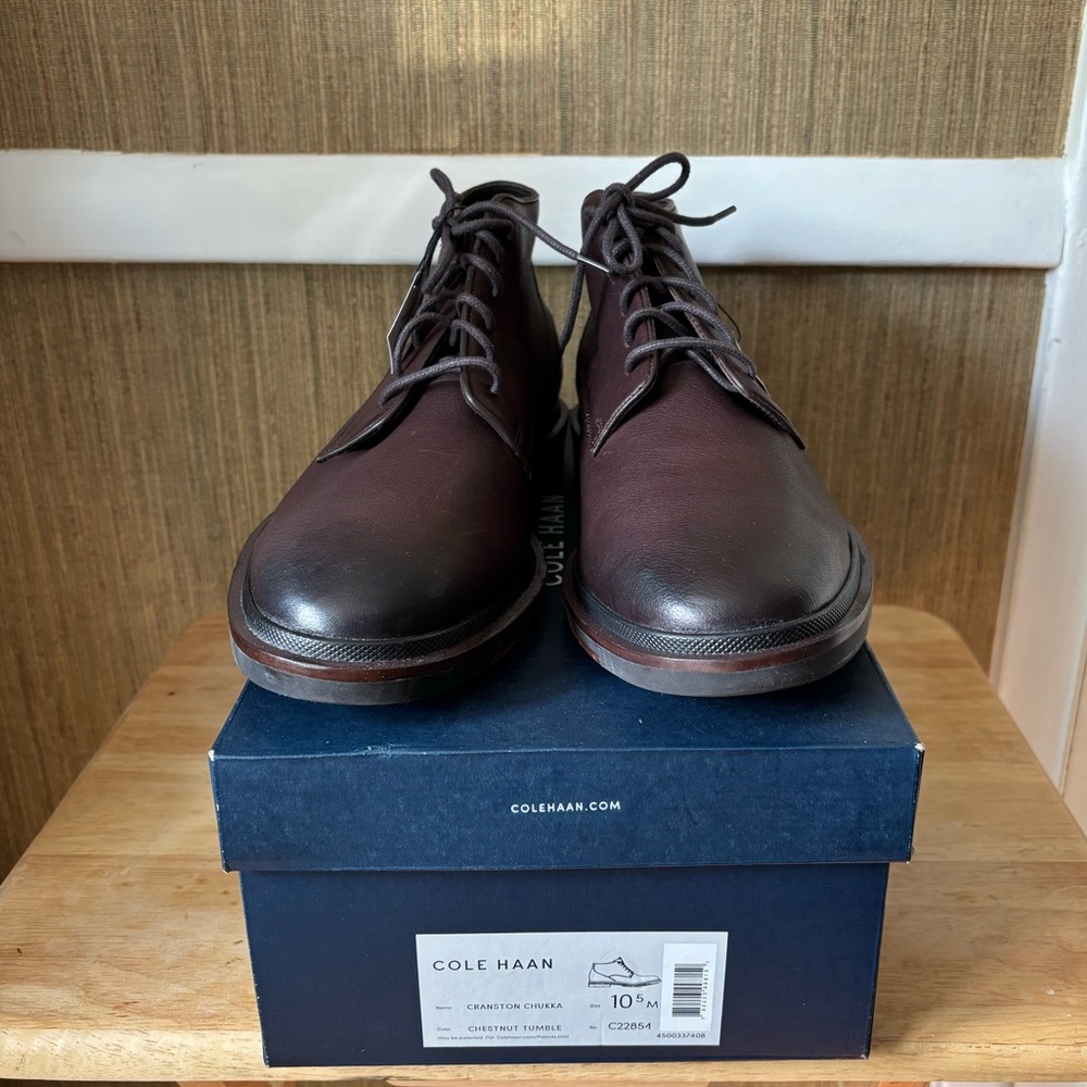Cole Haan Men's Dark Brown Chukka Boots